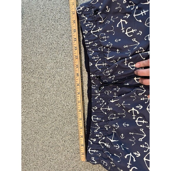 Lands End Men's Blue Anchor Swim Trunks Size Large - Picture 3 of 11